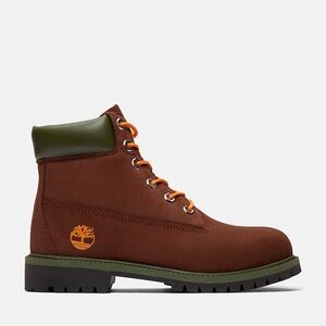 NWT Timberland Premium 6-Inch Waterproof Boots - Youth Size 6  "Beef & Broccoli"